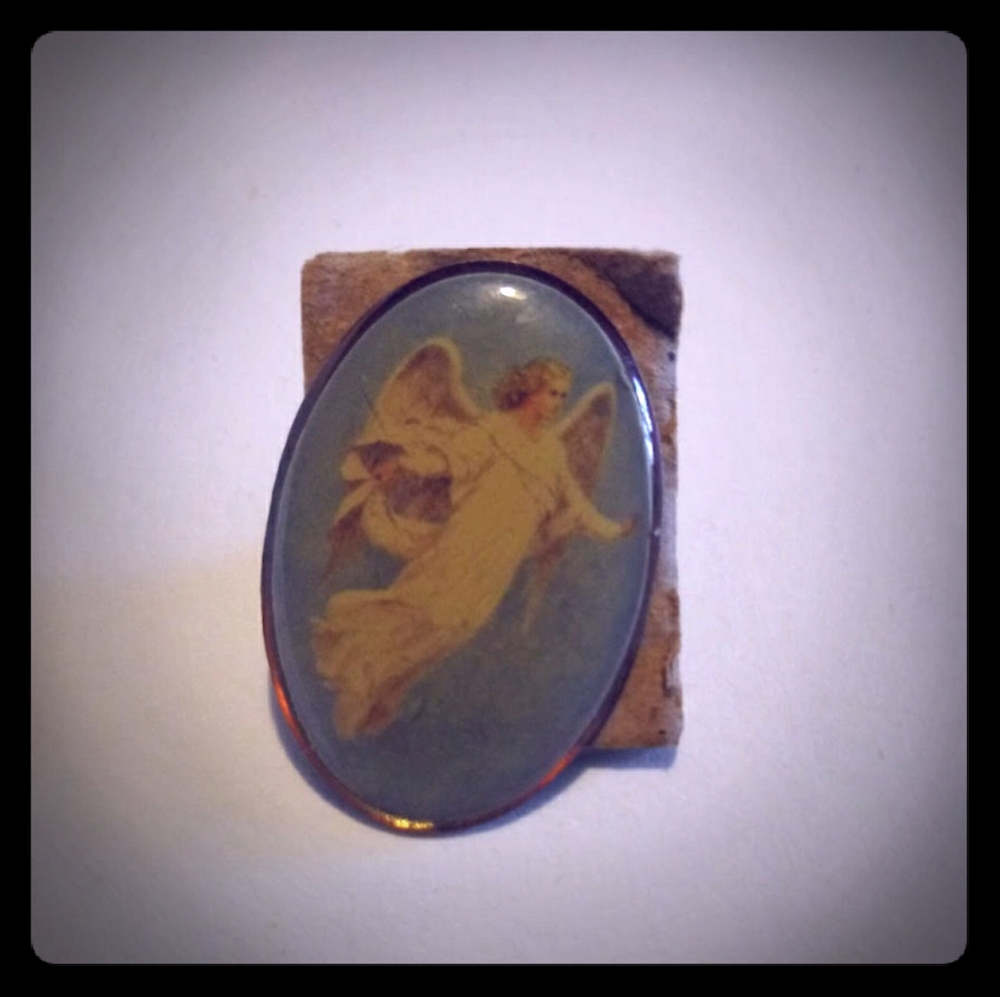 Vintage angel pin